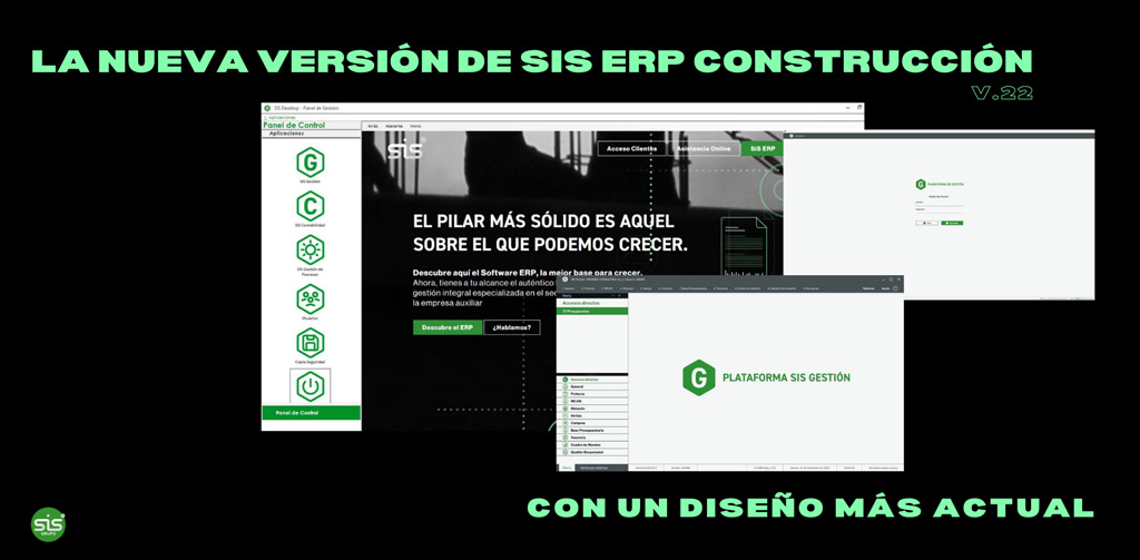 Descubre la nueva versión V.22 de SiS ERP Construcción